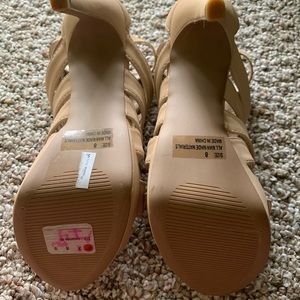 Shoes - Tan/Beige High Heels. WORN ONCE. Shoes - Tan/Beige High Heels. WORN ONCE.